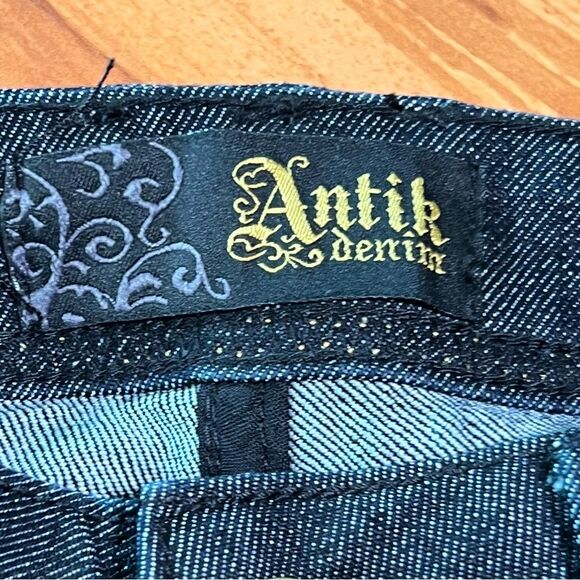 ANTIK Denim straight leg jeans 🖤 NEW 🖤 Y2K 🖤 low rise 🖤 size 25 - Picture 5 of 10